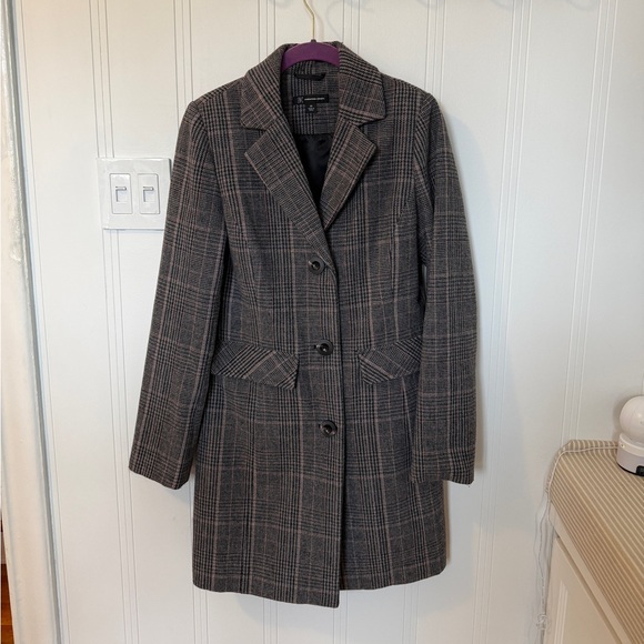 INC International Concepts Jackets & Blazers - INC international concepts grey check coat size XS